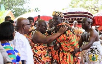 President Akufo-Addo and Okyehene Amoatia Ofori Panin II