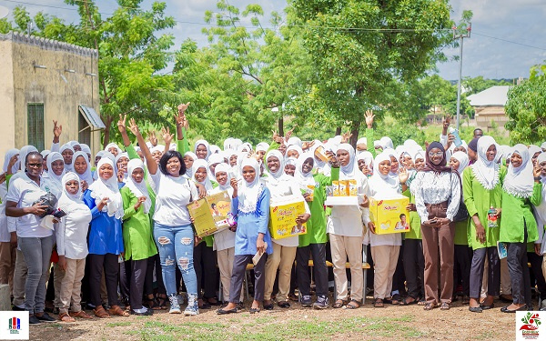 The students were also supported with menstrual cups to help manage their menstrual flows