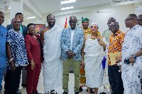 Torgbiga Adamah III with Haruna Iddrisu and his team