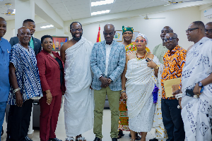 Torgbiga Adamah III with Haruna Iddrisu and his team