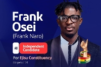 Singer and actor Frank Naro's political flyer