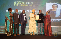 MASLOC was awarded for championing business sustainability under the government of Ghana