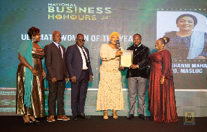 MASLOC was awarded for championing business sustainability under the government of Ghana