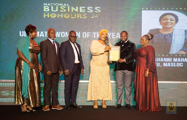 MASLOC was awarded for championing business sustainability under the government of Ghana