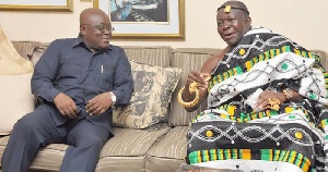 Otumfuo Osei Tutu II with Nana Akufo-Addo