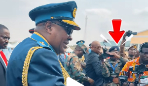 The moment was captured on video occurred shortly after President Mahama arrived The moment was captured on video occurred shortly after President Mahama arrived