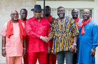 The Ga Mantse with Opoku–Ahweneeh Danquah