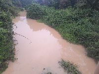 The Tano River has been polluted due to galamsey activities