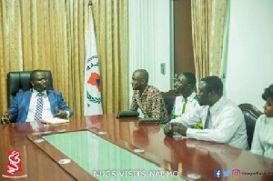 Hon. Nana Eric Agyeman Prempeh with some members of the National Union of Ghana Students