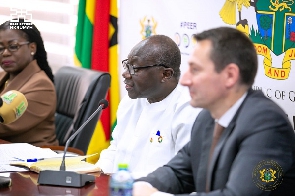 Ken Ofori-Atta and IMF's Mission Chief Stephane Roudet