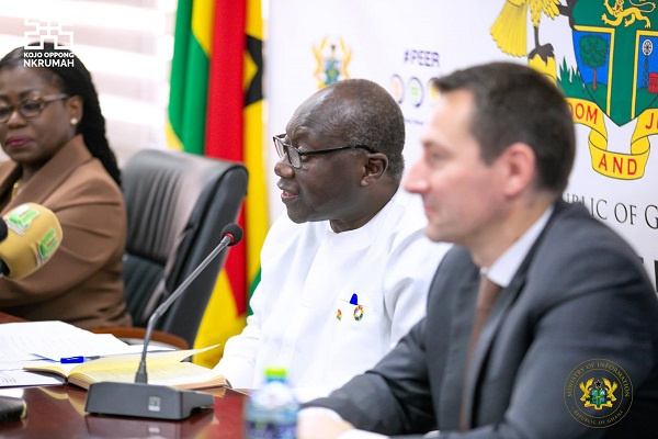 Ken Ofori-Atta and IMF's Mission Chief Stephane Roudet