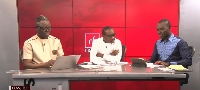 Host of Newsfile, Samson Lardy Anyenini with his guests