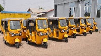 File photo: Some parked tricycles