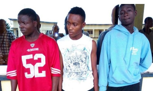 Three teenagers arrested for their involvement in the shooting of one Osman Abdulai