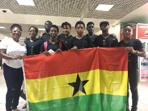 Ghana's swimming team