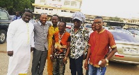 Obour, Rex Omar, Kojo Antwi, Bandex, Obuoba J.A. Adofo , others visit Amakye Dede