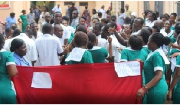 Protesting nurses.   File photo.