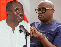 Afenyo-Markin (L) wants Stan Dogbe (R) led anti-flood committee to probed