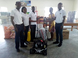 Saint Luke Methodist Youth Fellowship donated items to Rafiki Satellite Village
