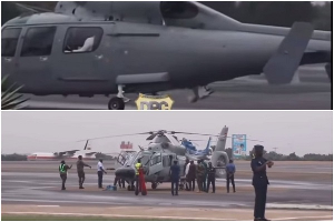 Dr Edward Omane Boamah captured boarding the Z-9 helicopter before fatal crash