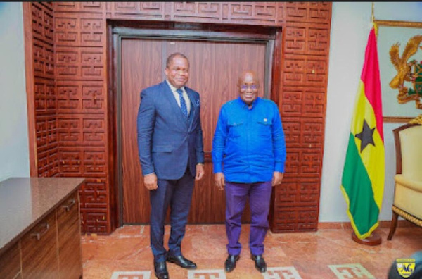 Reverend Wengam with President Akufo-Addo