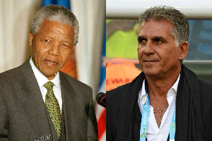 Nelson Mandela (L) gave a powerful advice to Carlos Queiroz (R) during his time in South Africa