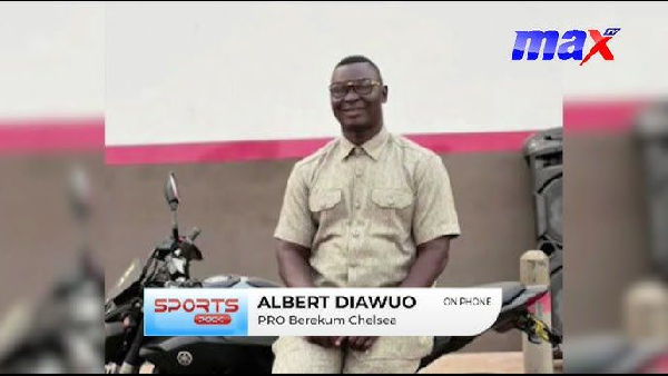 Berekum Chelsea Communications Team Member, Albert Diewuo