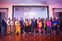 The employees honored at the event