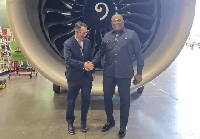 Boeing executive with Amb VE Smith