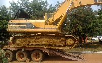File photo of a seized excavator