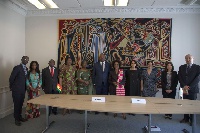 Matthew Opoku Prempeh, Minister for Education with others in Paris, France