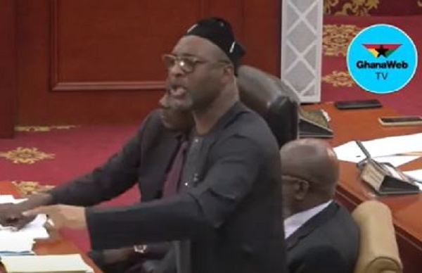 Muntaka speaking on the floor of parliament