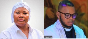 Agradaa (L) has cautioned Bishop Obinim (R) to repent or face the wrath of God Agradaa (L) has cautioned Bishop Obinim (R) to repent or face the wrath of God