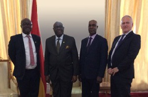 Ghana High Commissioner to UK, Papa Owusu Ankomah with officials of UnityLink