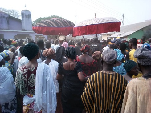 Dr. Mahamudu Bawumia was welcomed by a huge crowd