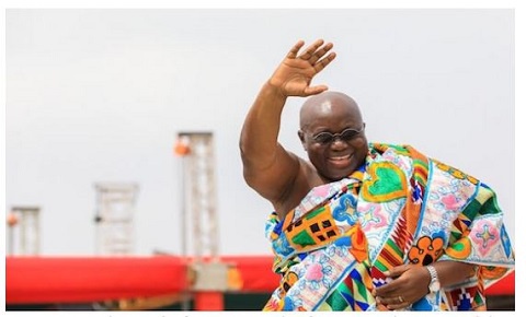 President Akufo-Addo was clothed in Royal Kente Cloth at his inauguration ceremony
