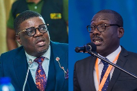 L-R:  Rockson-Nelson Dafeamekpor and Yaw Acheampong Boafo