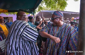 Dr Mahamudu Bawumia, vice president of Ghana(Left) & John Dramani Mahama(Right)