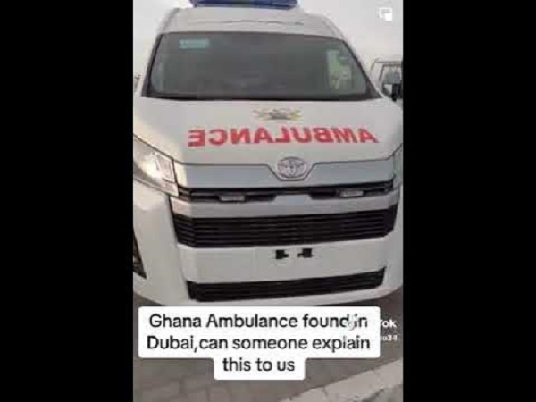 The photo of the ambulances in Dubai that sparked this saga