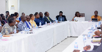 A file photo of officials at the forum
