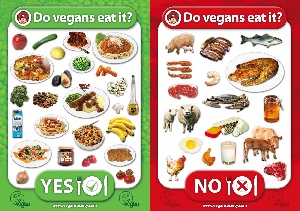 Vegans do not eat animal products especially red meat.