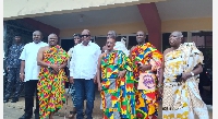 John Mahama with some Volta Regional House of Chiefs
