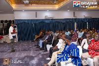 Dr. Matthew Opoku Prempeh (NAPO) addressing former NPP MPs, appointees on Friday