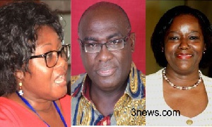 Gina Blay (l) Papa Owusu Ankoma middle and Anna Bossman (r)