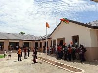 The newly-built classroom block for Duose Basic School