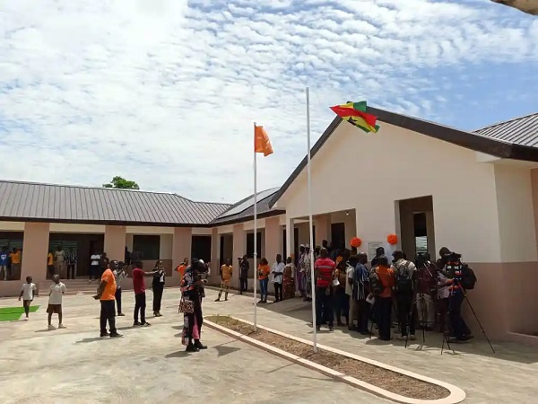 The newly-built classroom block for Duose Basic School