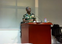 Air Commodore Nana Adu Gyamfi giving testimony on Jakpa's military record on Thursday, July 18, 2024