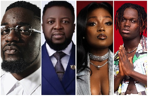 From L to R: Sarkodie, Guru, Efya, and Kojo Blak