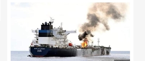The tanker came under fire for several hours last Friday in the Gulf of Aden