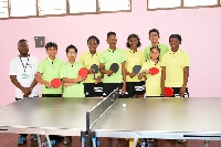 DPS Ghana Table Tennis and Badminton team
